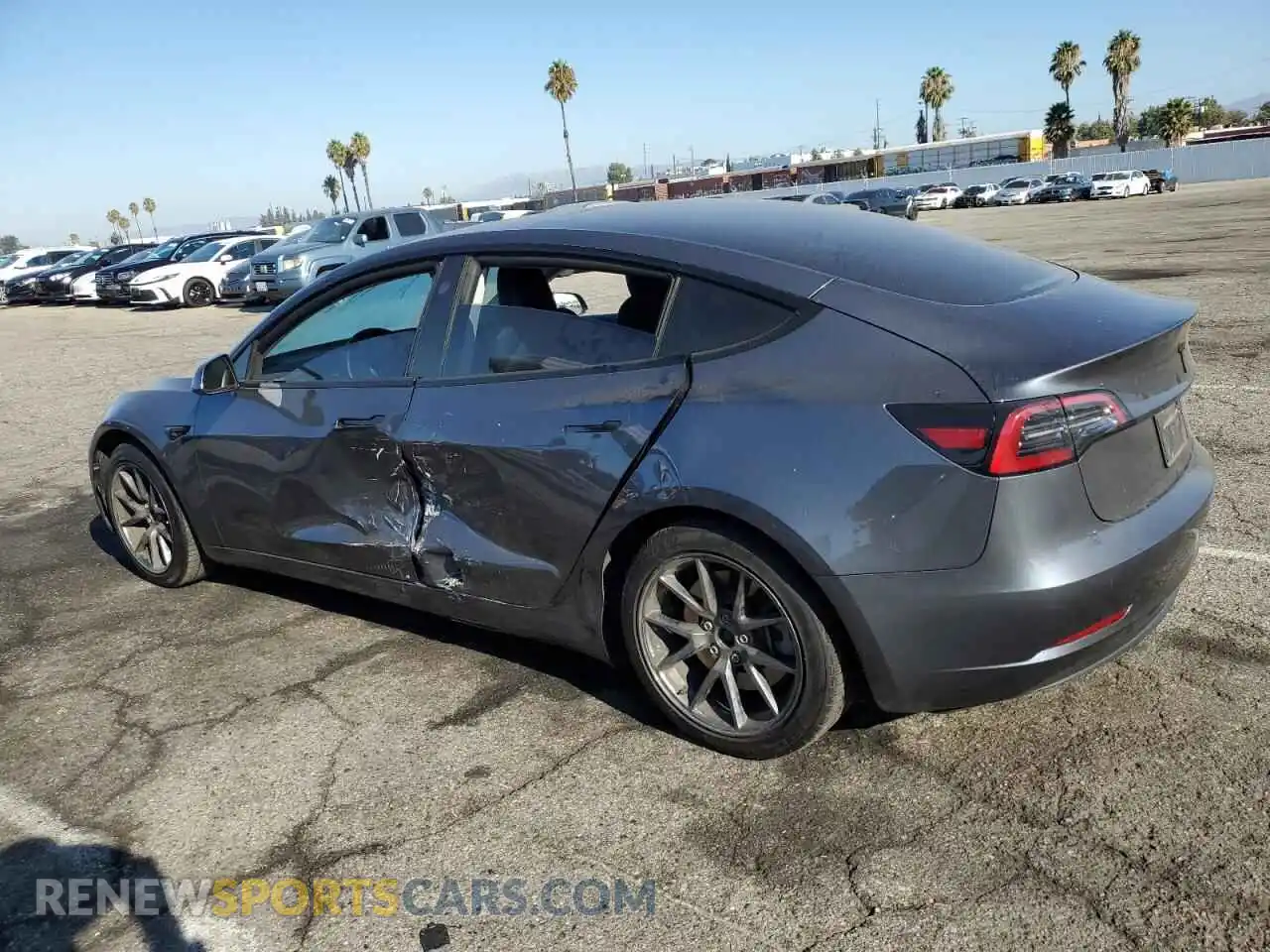 2 Photograph of a damaged car 5YJ3E1EA9PF700830 TESLA MODEL 3 2023