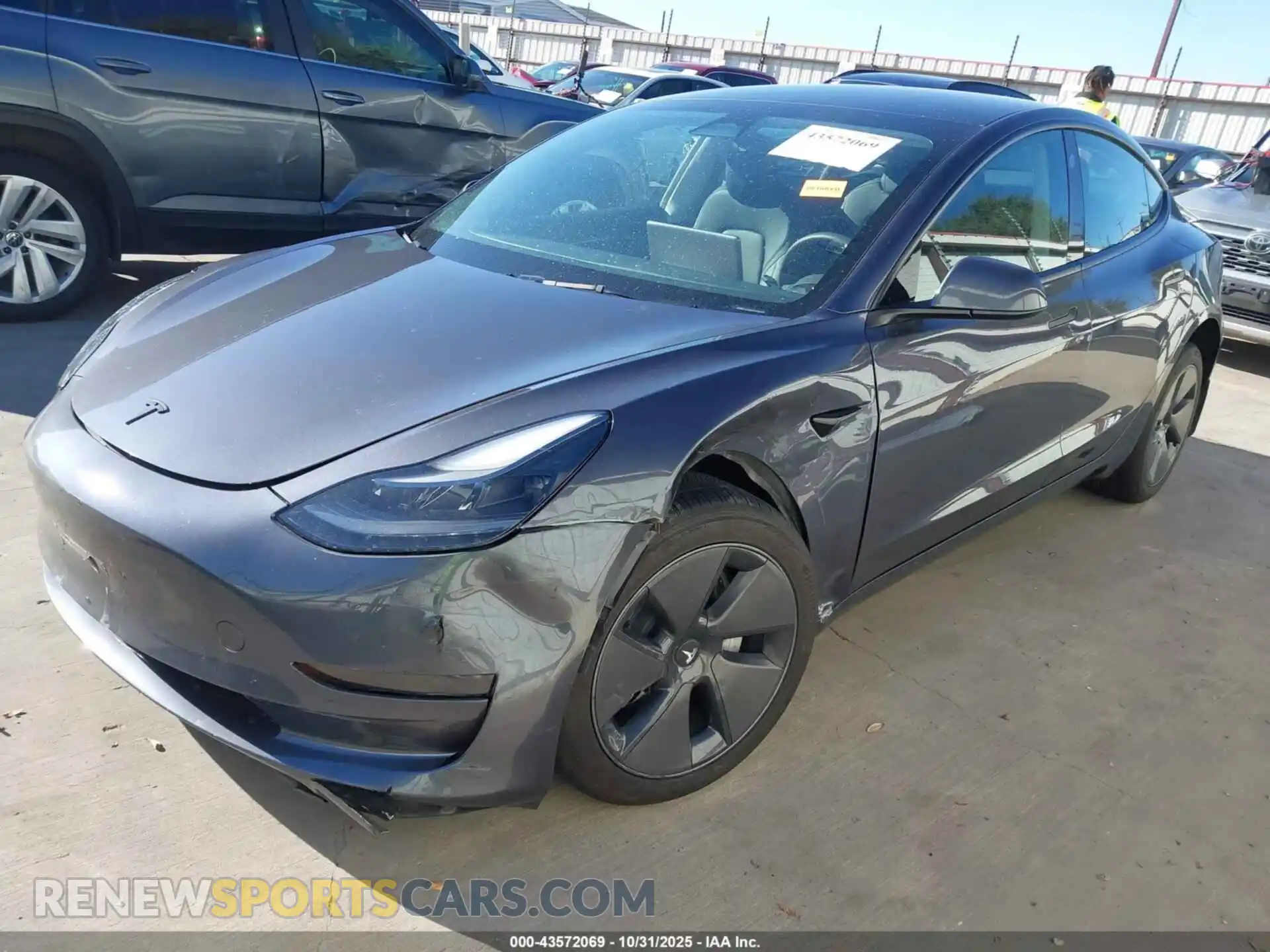 2 Photograph of a damaged car 5YJ3E1EA9PF701850 TESLA MODEL 3 2023
