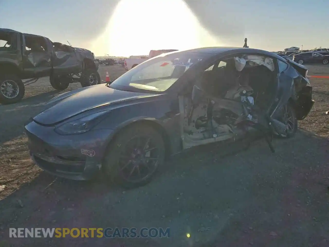 1 Photograph of a damaged car 5YJ3E1EA9PF712928 TESLA MODEL 3 2023