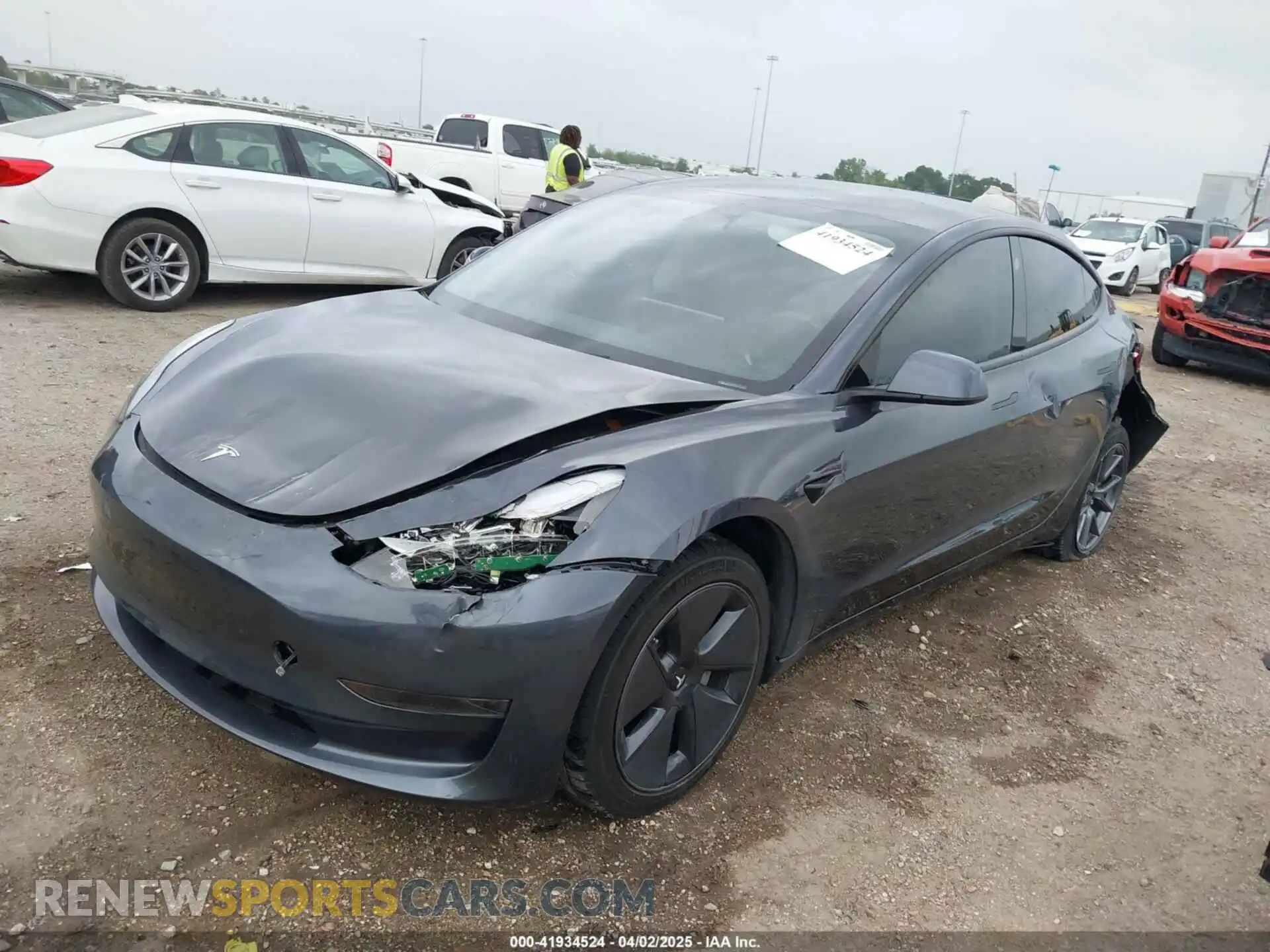 2 Photograph of a damaged car 5YJ3E1EAXPF397721 TESLA MODEL 3 2023
