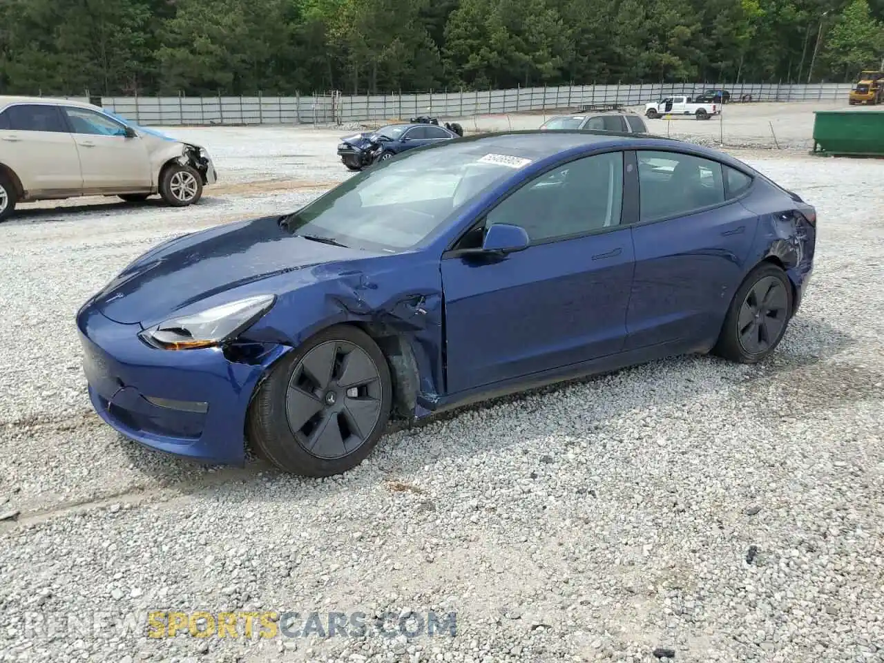 1 Photograph of a damaged car 5YJ3E1EAXPF430023 TESLA MODEL 3 2023