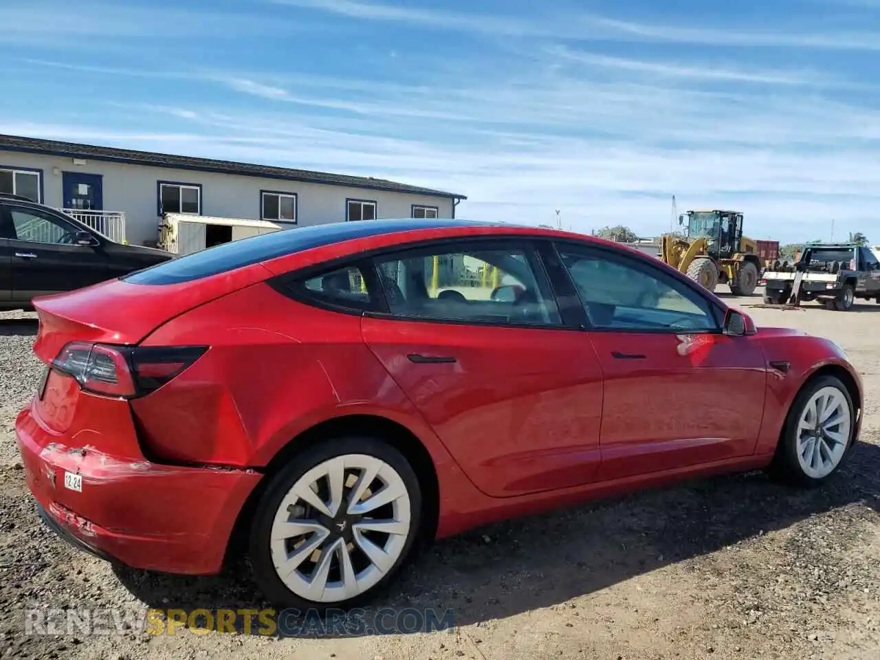 3 fotografías del automóvil dañado 5YJ3E1EAXPF430099 TESLA MODEL 3 2023