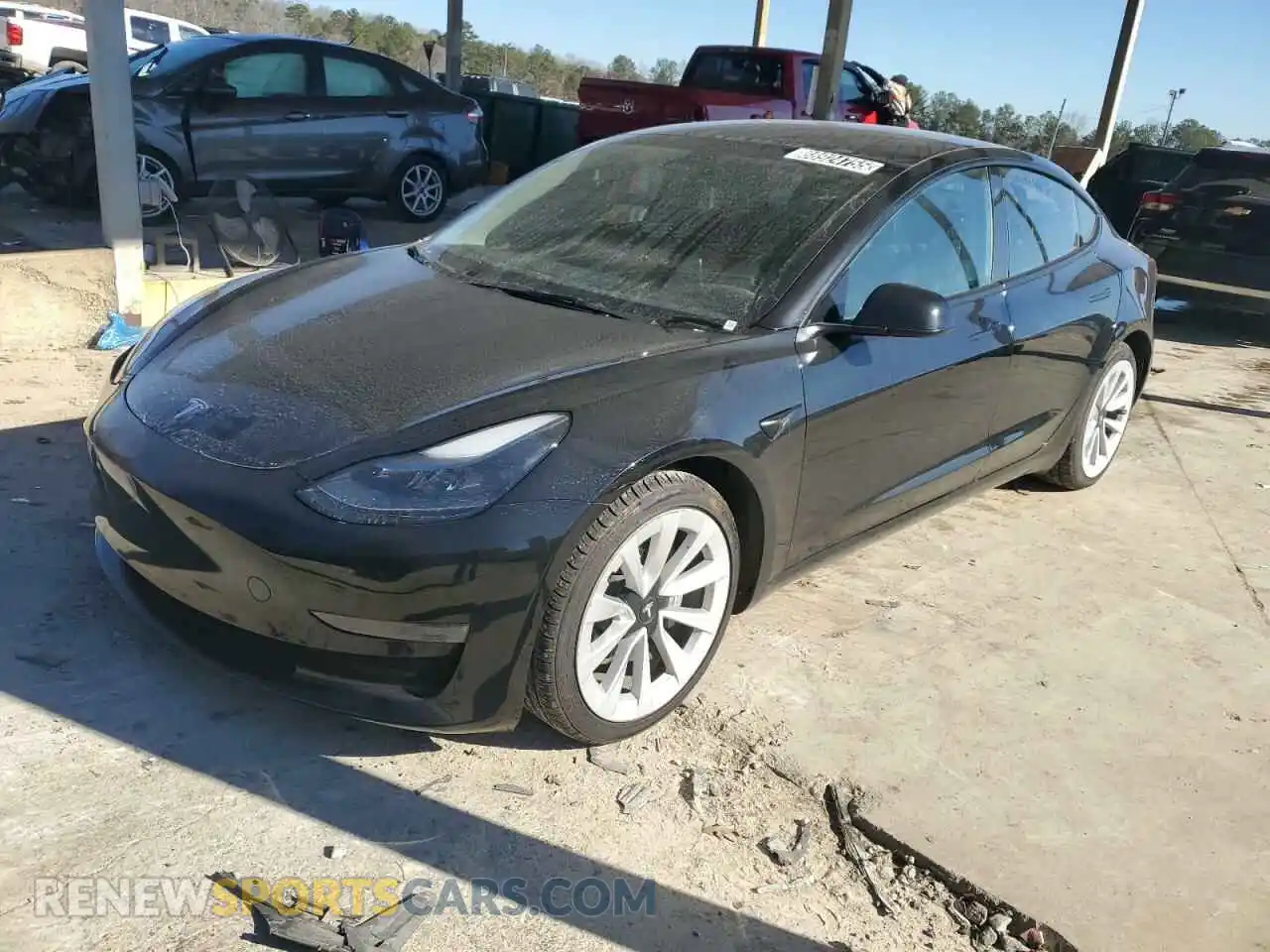 1 Photograph of a damaged car 5YJ3E1EAXPF438512 TESLA MODEL 3 2023