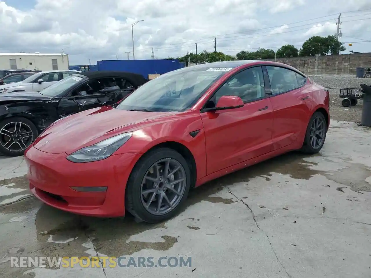 1 Photograph of a damaged car 5YJ3E1EAXPF449641 TESLA MODEL 3 2023