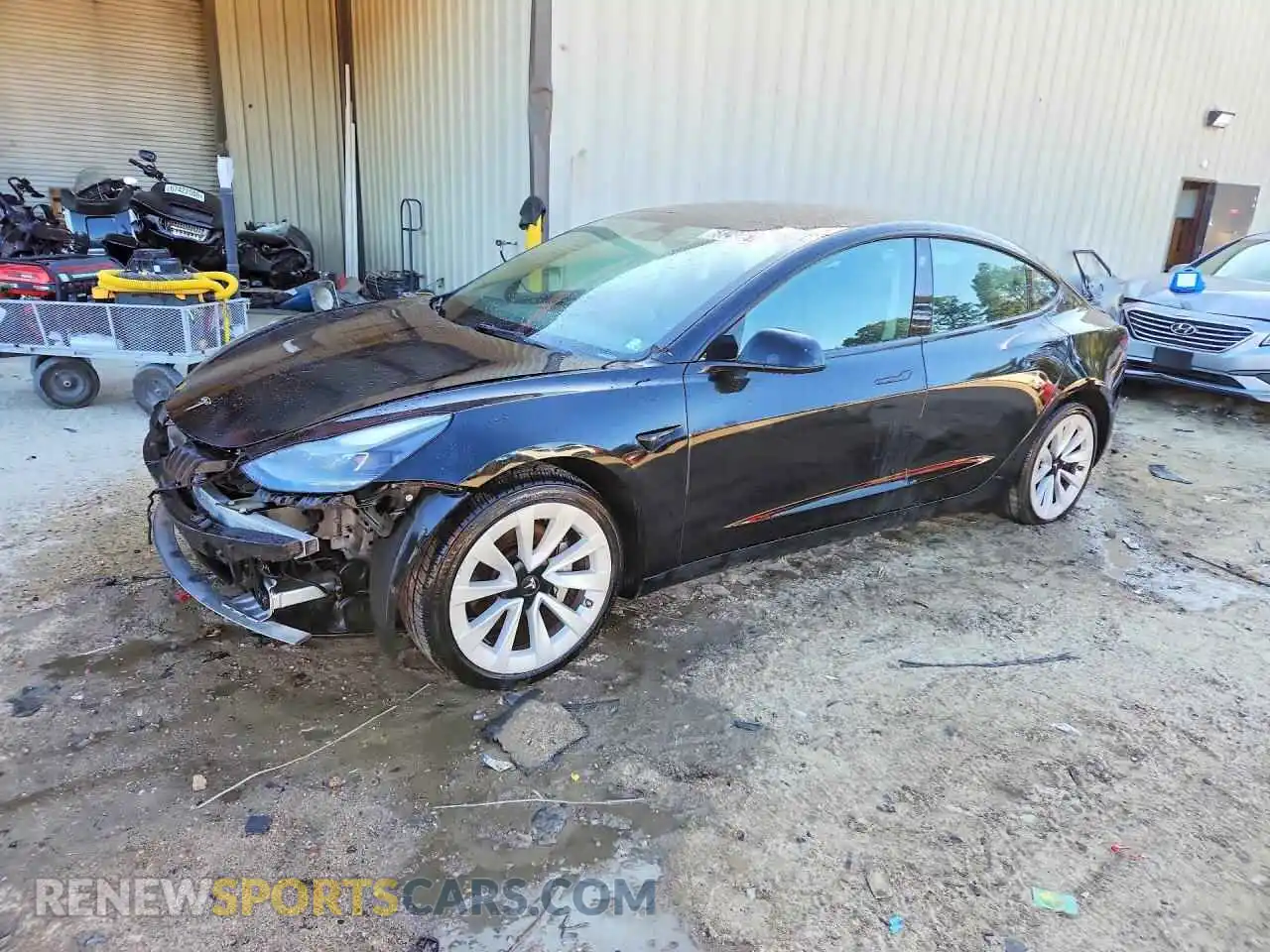 1 Photograph of a damaged car 5YJ3E1EAXPF449719 TESLA MODEL 3 2023