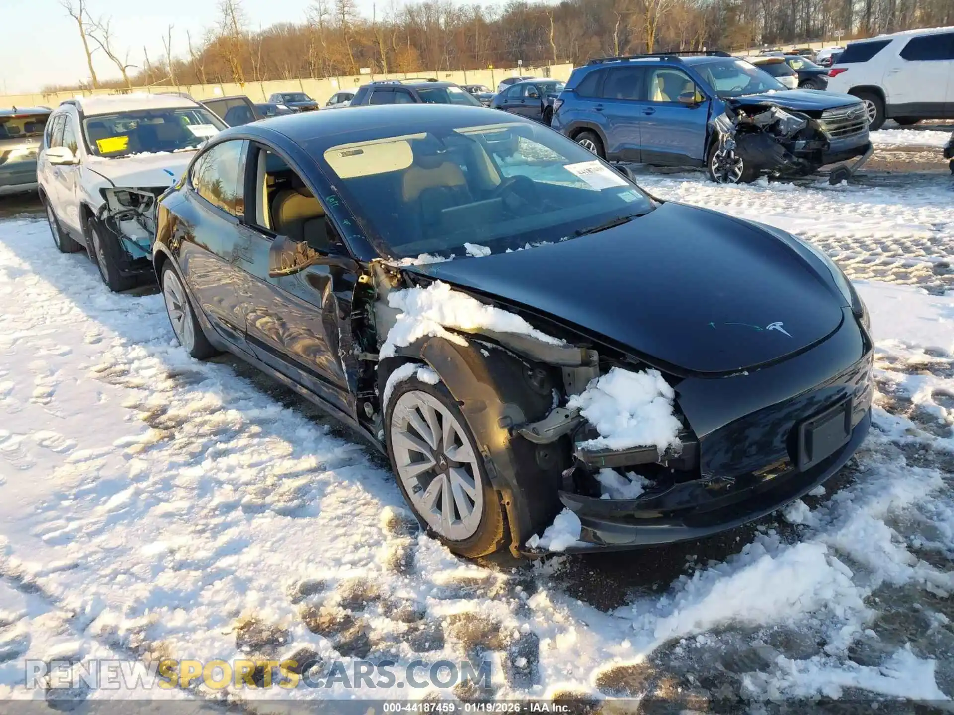 1 Photograph of a damaged car 5YJ3E1EAXPF451177 TESLA MODEL 3 2023