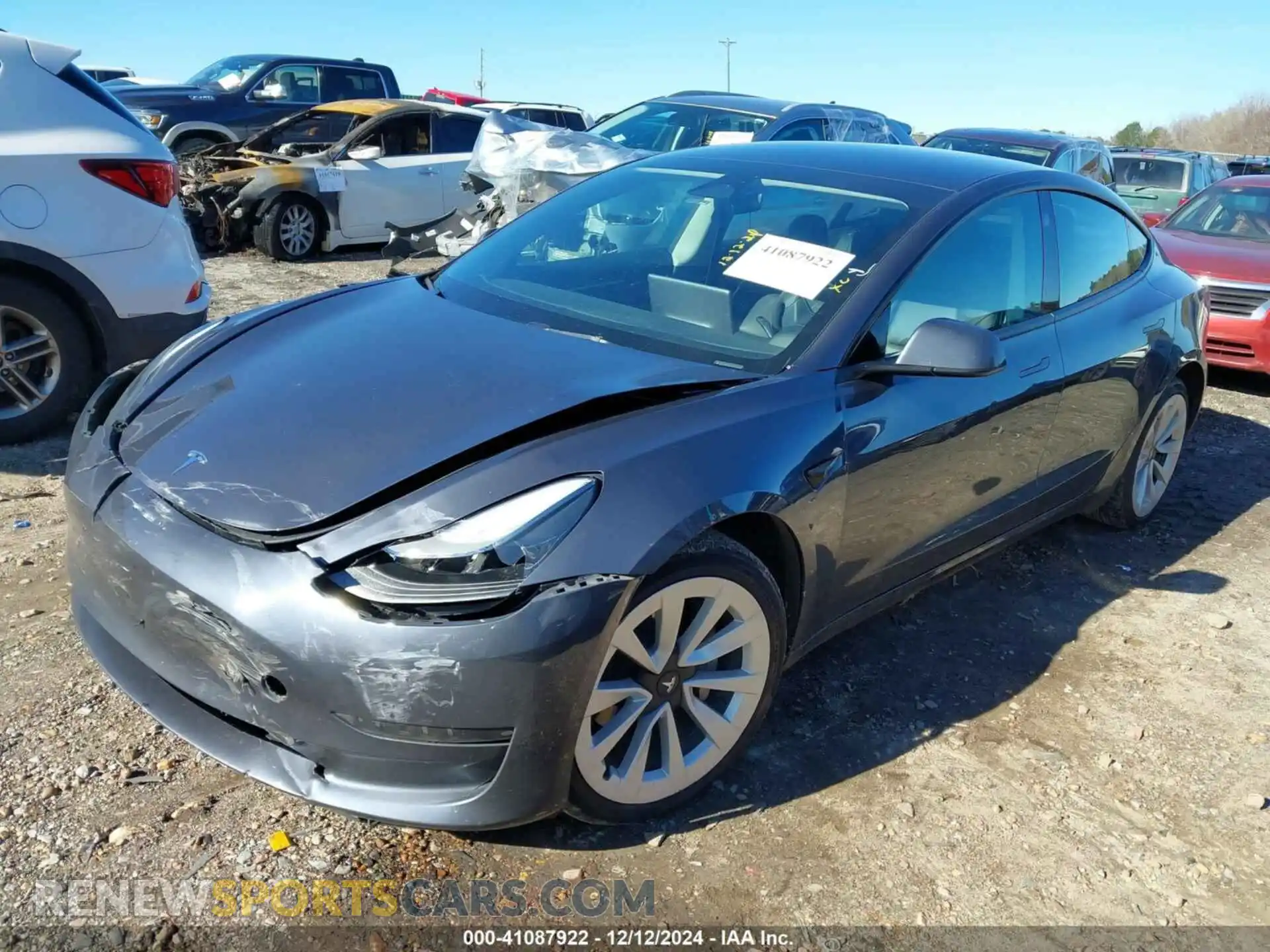 2 Photograph of a damaged car 5YJ3E1EAXPF466701 TESLA MODEL 3 2023
