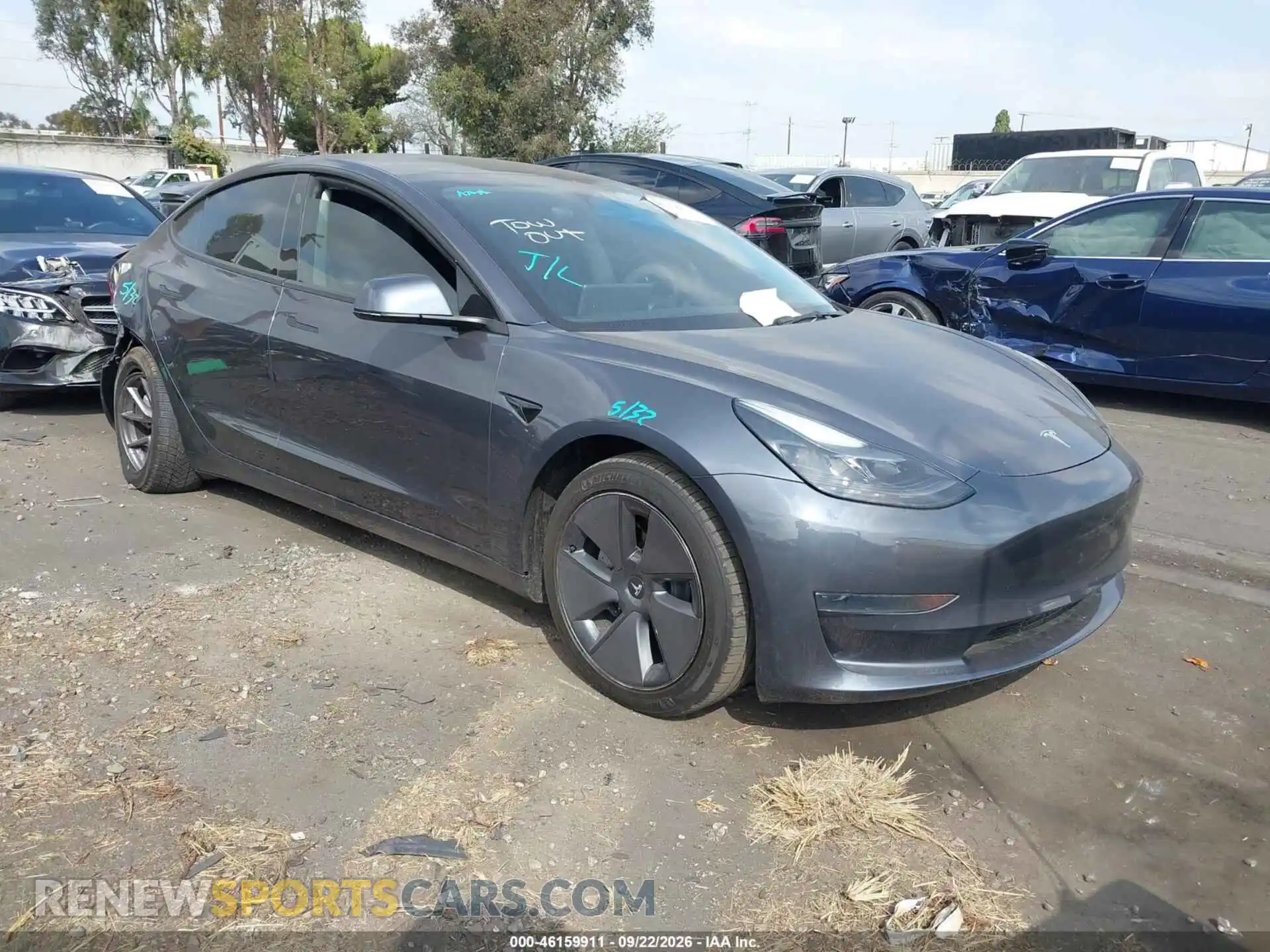 1 Photograph of a damaged car 5YJ3E1EAXPF501236 TESLA MODEL 3 2023