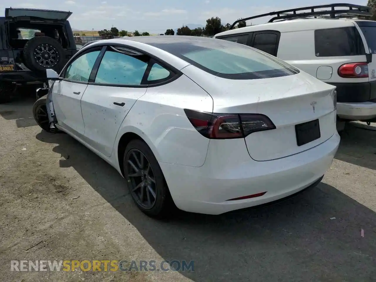 2 Photograph of a damaged car 5YJ3E1EAXPF502502 TESLA MODEL 3 2023