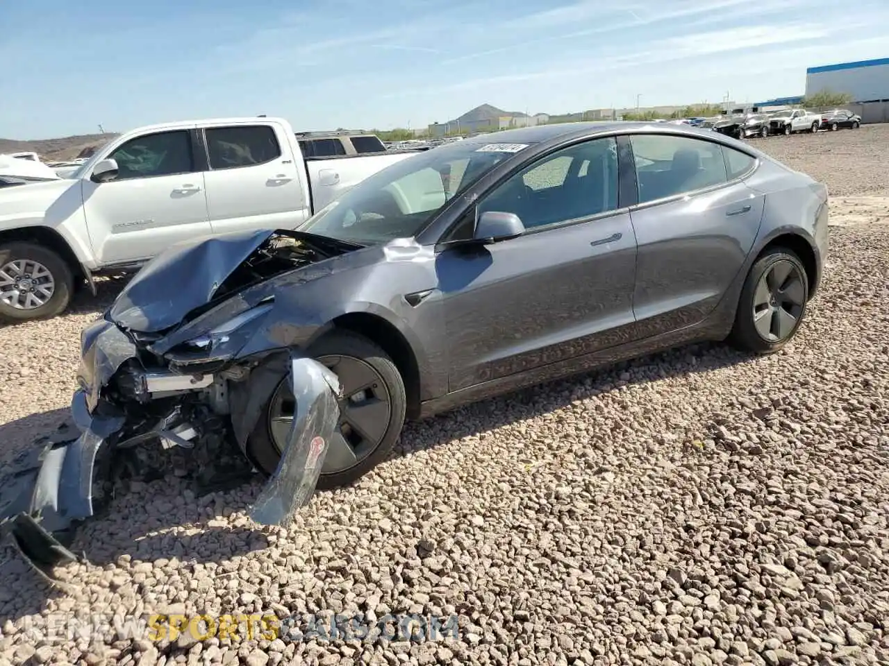 1 Photograph of a damaged car 5YJ3E1EAXPF515931 TESLA MODEL 3 2023