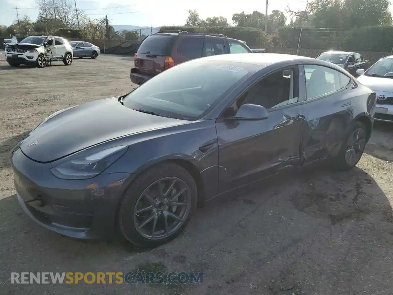 1 Photograph of a damaged car 5YJ3E1EAXPF550775 TESLA MODEL 3 2023