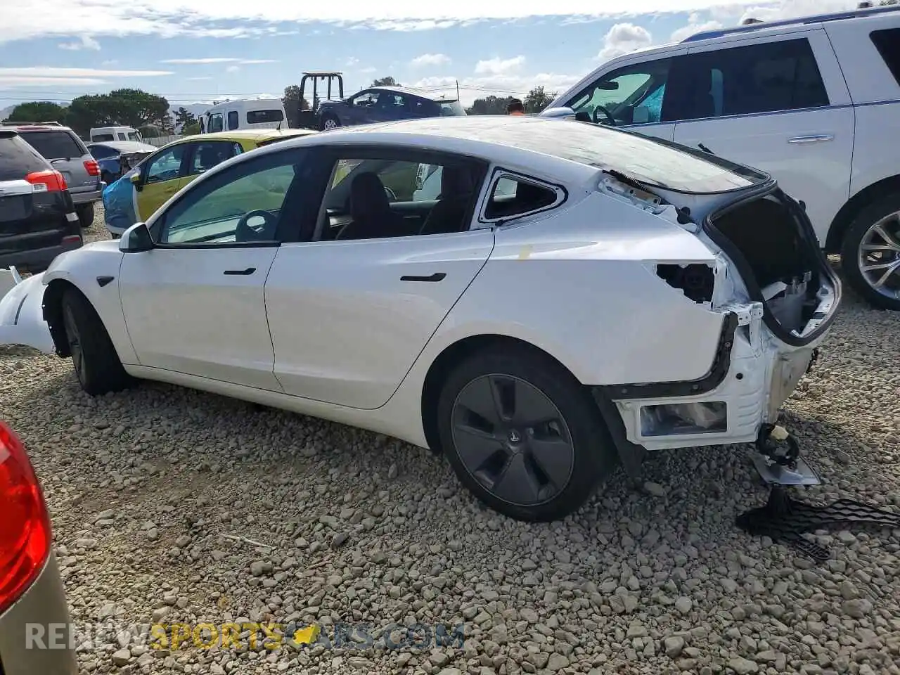 2 Photograph of a damaged car 5YJ3E1EAXPF562523 TESLA MODEL 3 2023