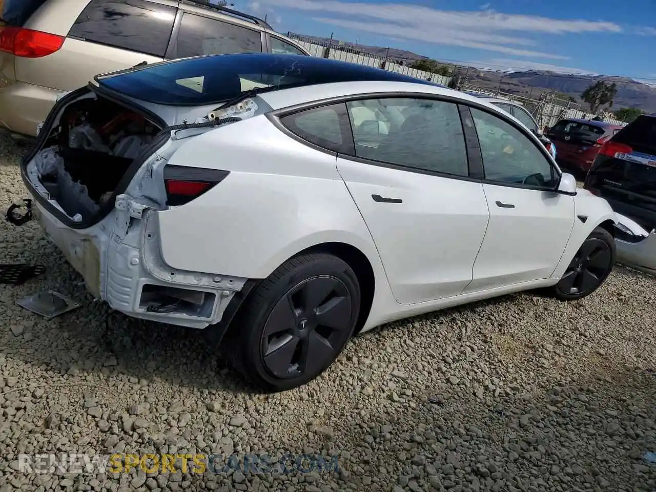 3 Photograph of a damaged car 5YJ3E1EAXPF562523 TESLA MODEL 3 2023