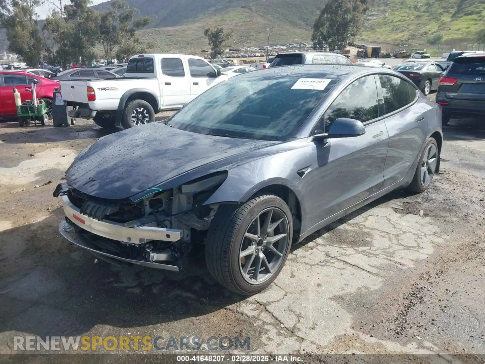 2 Photograph of a damaged car 5YJ3E1EAXPF569360 TESLA MODEL 3 2023