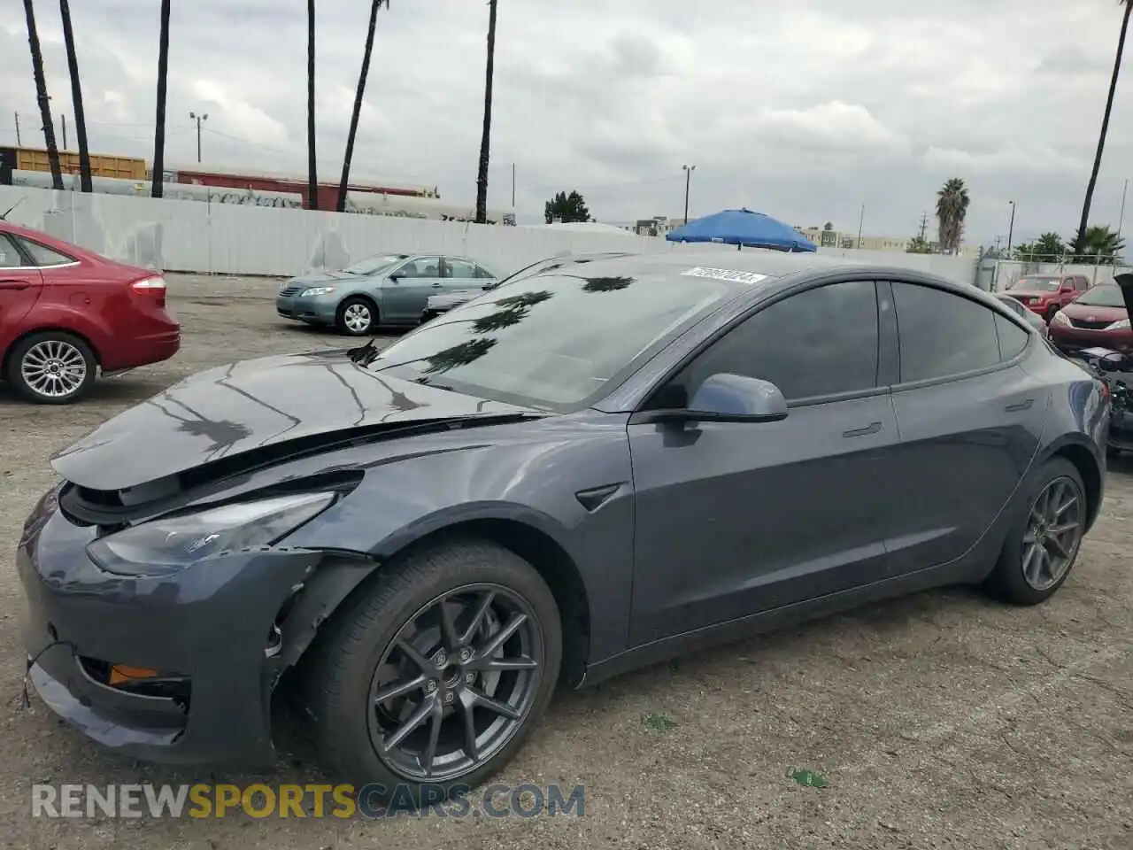 1 Photograph of a damaged car 5YJ3E1EAXPF570668 TESLA MODEL 3 2023