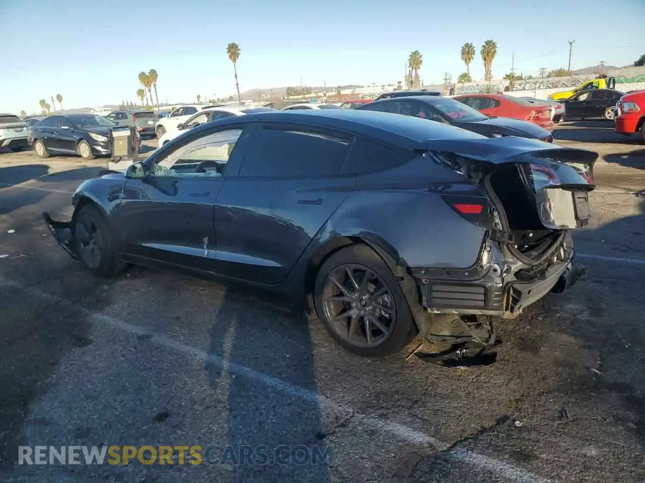 2 Photograph of a damaged car 5YJ3E1EAXPF610974 TESLA MODEL 3 2023