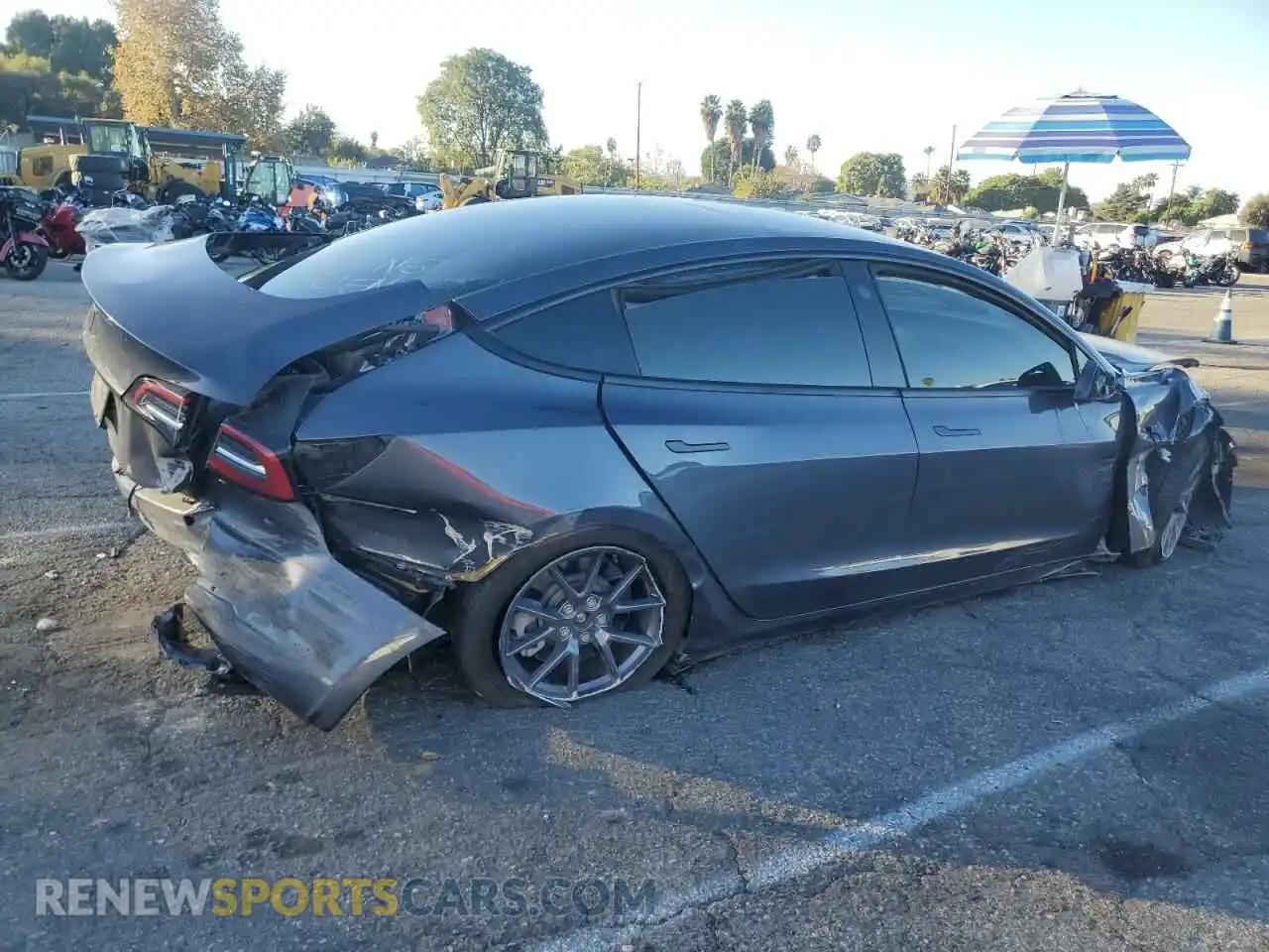 3 Photograph of a damaged car 5YJ3E1EAXPF610974 TESLA MODEL 3 2023