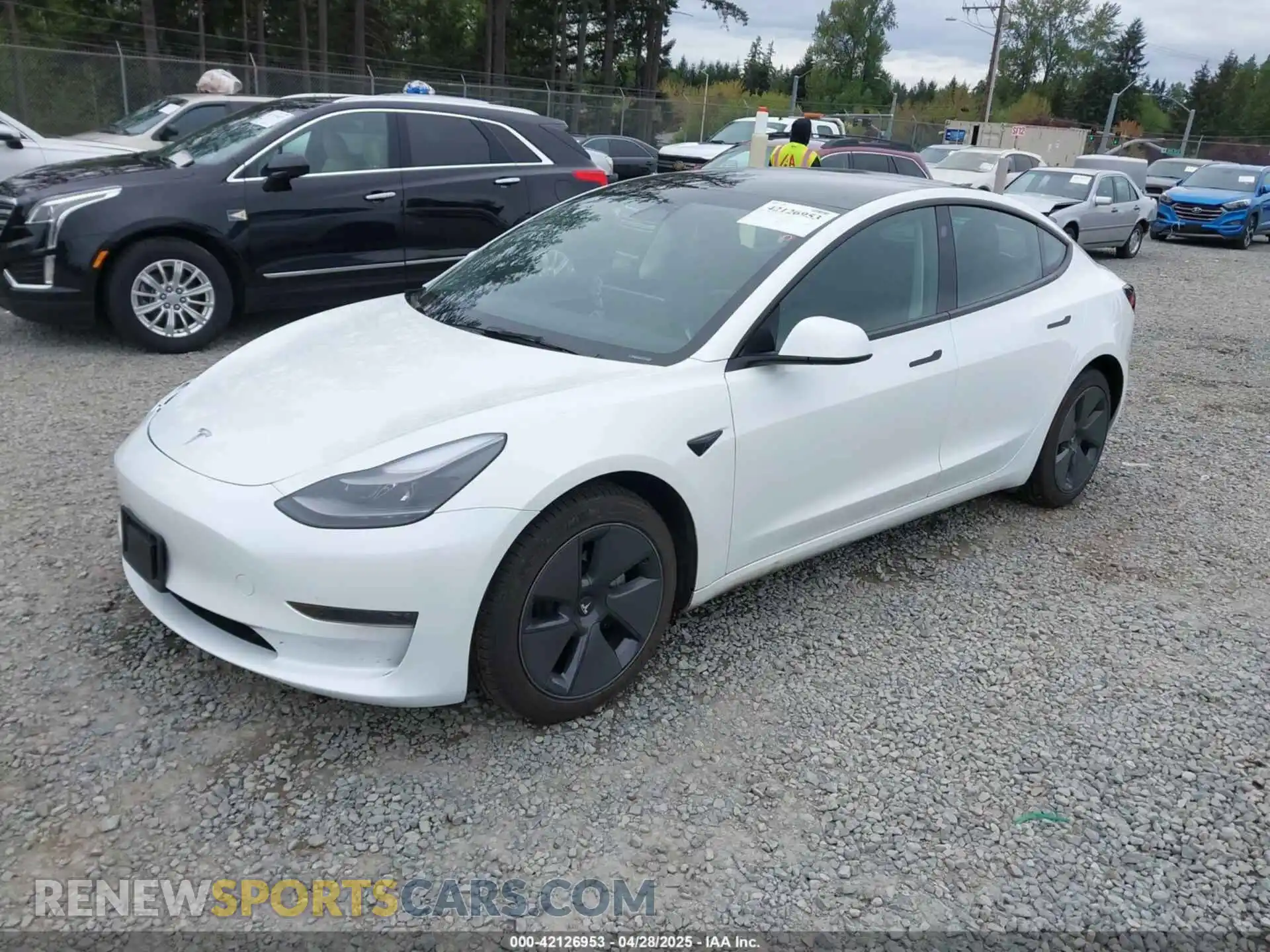 2 Photograph of a damaged car 5YJ3E1EAXPF611882 TESLA MODEL 3 2023