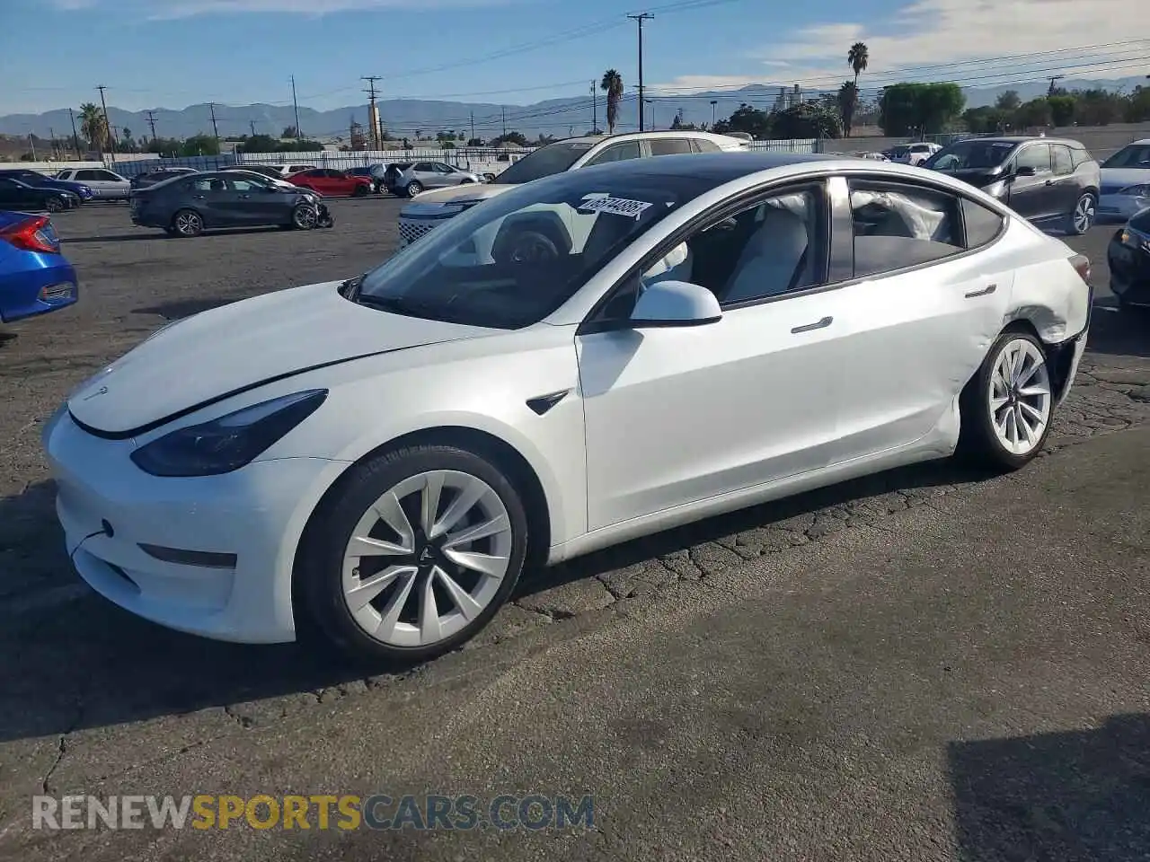 1 Photograph of a damaged car 5YJ3E1EAXPF647944 TESLA MODEL 3 2023