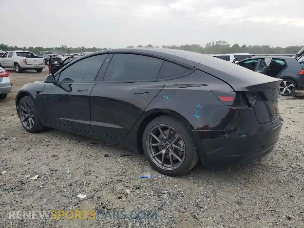 2 Photograph of a damaged car 5YJ3E1EAXPF648513 TESLA MODEL 3 2023