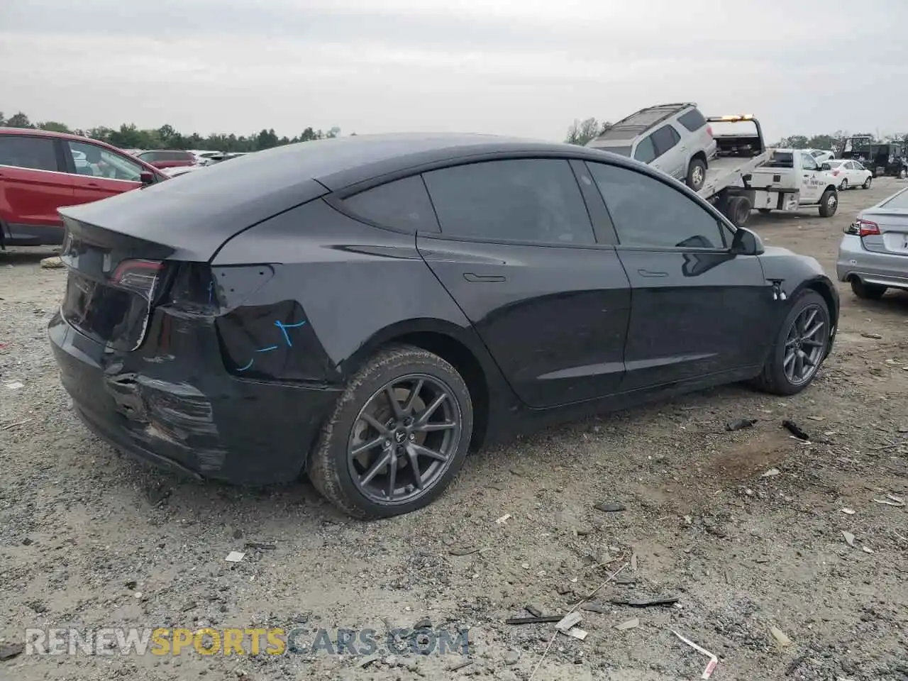 3 Photograph of a damaged car 5YJ3E1EAXPF648513 TESLA MODEL 3 2023
