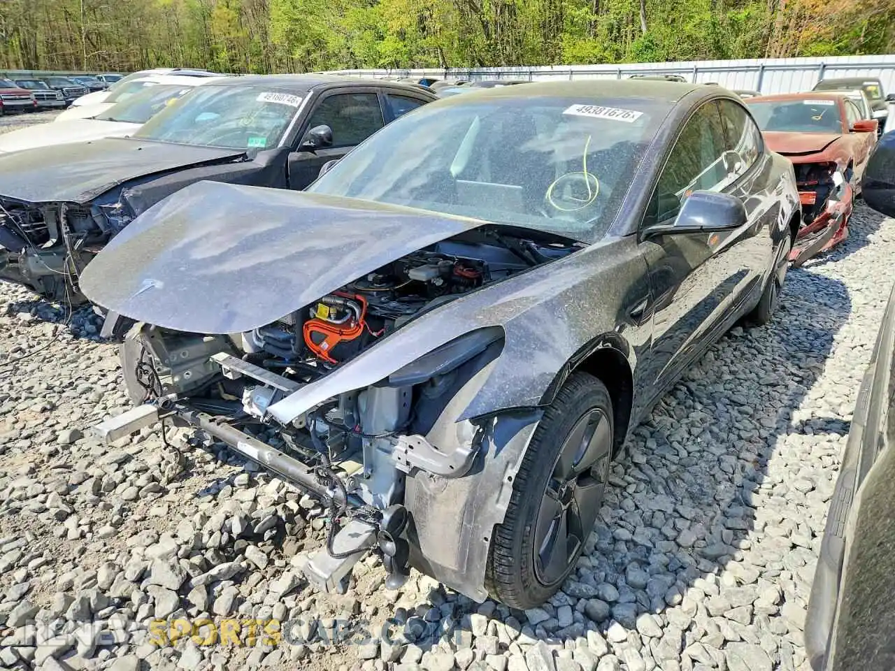 1 Photograph of a damaged car 5YJ3E1EAXPF672889 TESLA MODEL 3 2023