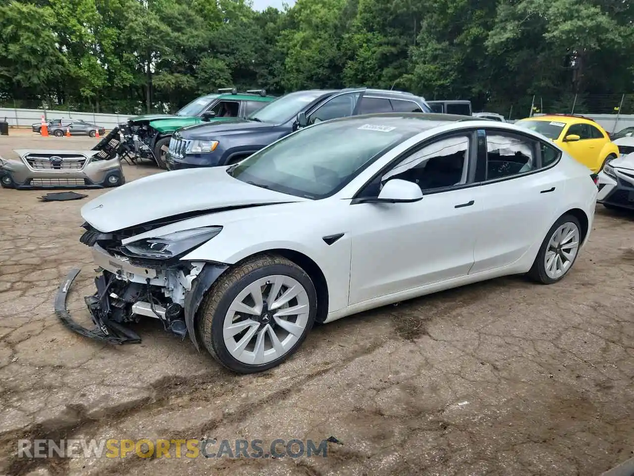 1 Photograph of a damaged car 5YJ3E1EAXPF680507 TESLA MODEL 3 2023