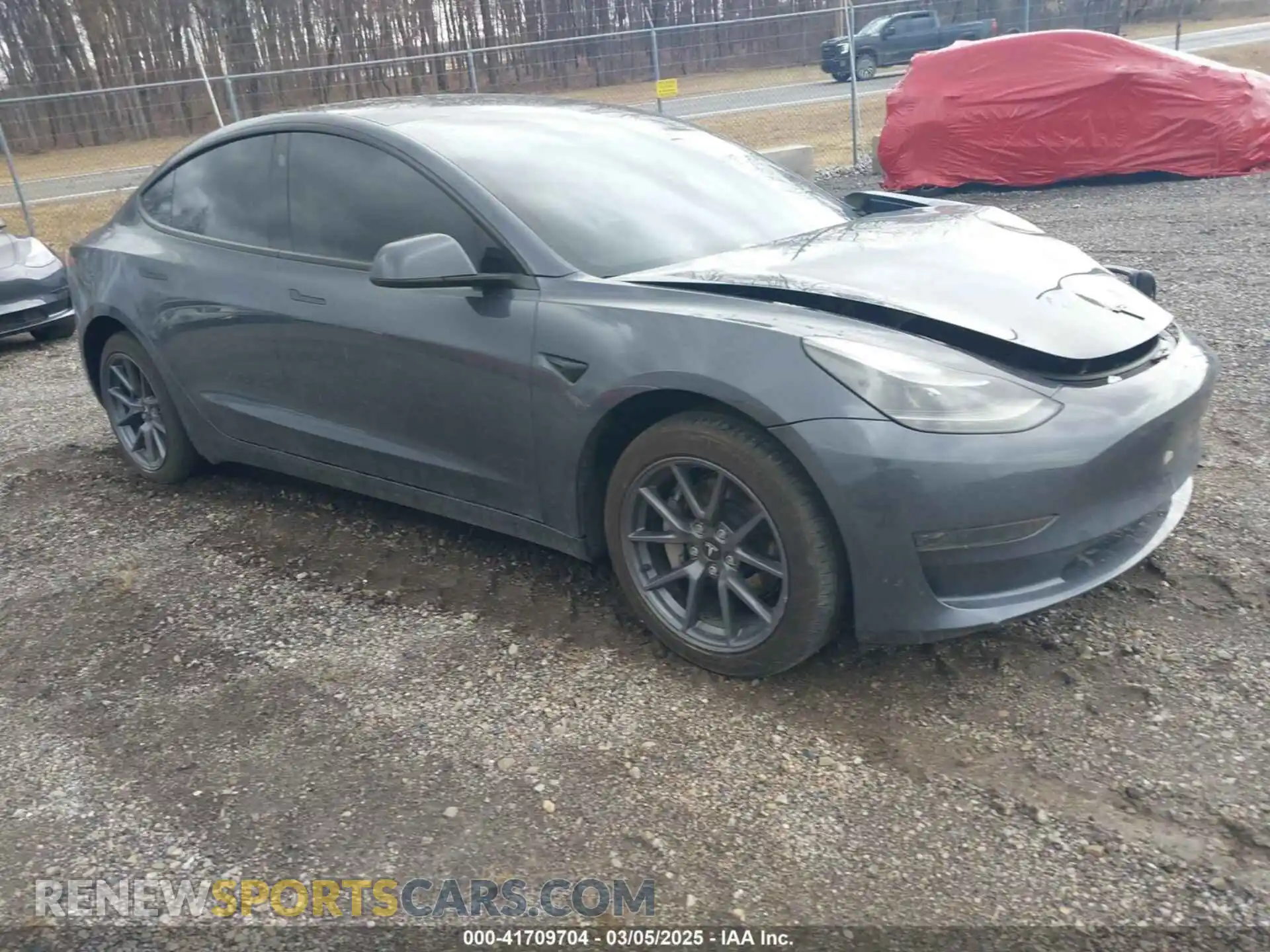 1 Photograph of a damaged car 5YJ3E1EAXPF693693 TESLA MODEL 3 2023