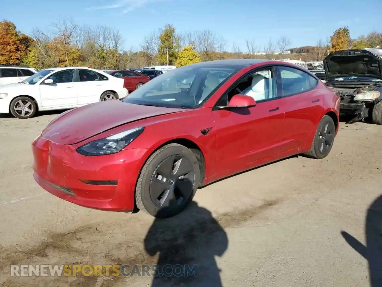 1 Photograph of a damaged car 5YJ3E1EAXPF699090 TESLA MODEL 3 2023
