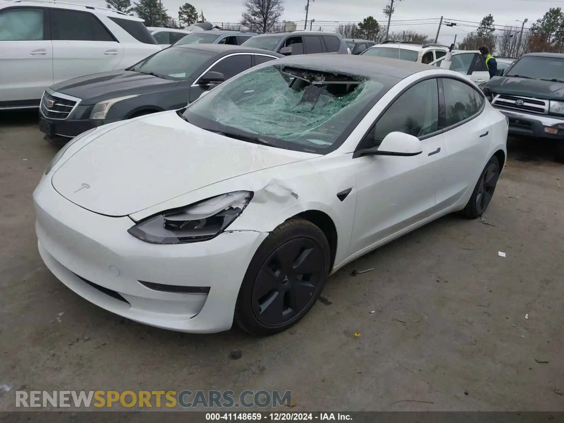 2 Photograph of a damaged car 5YJ3E1EB0PF389457 TESLA MODEL 3 2023
