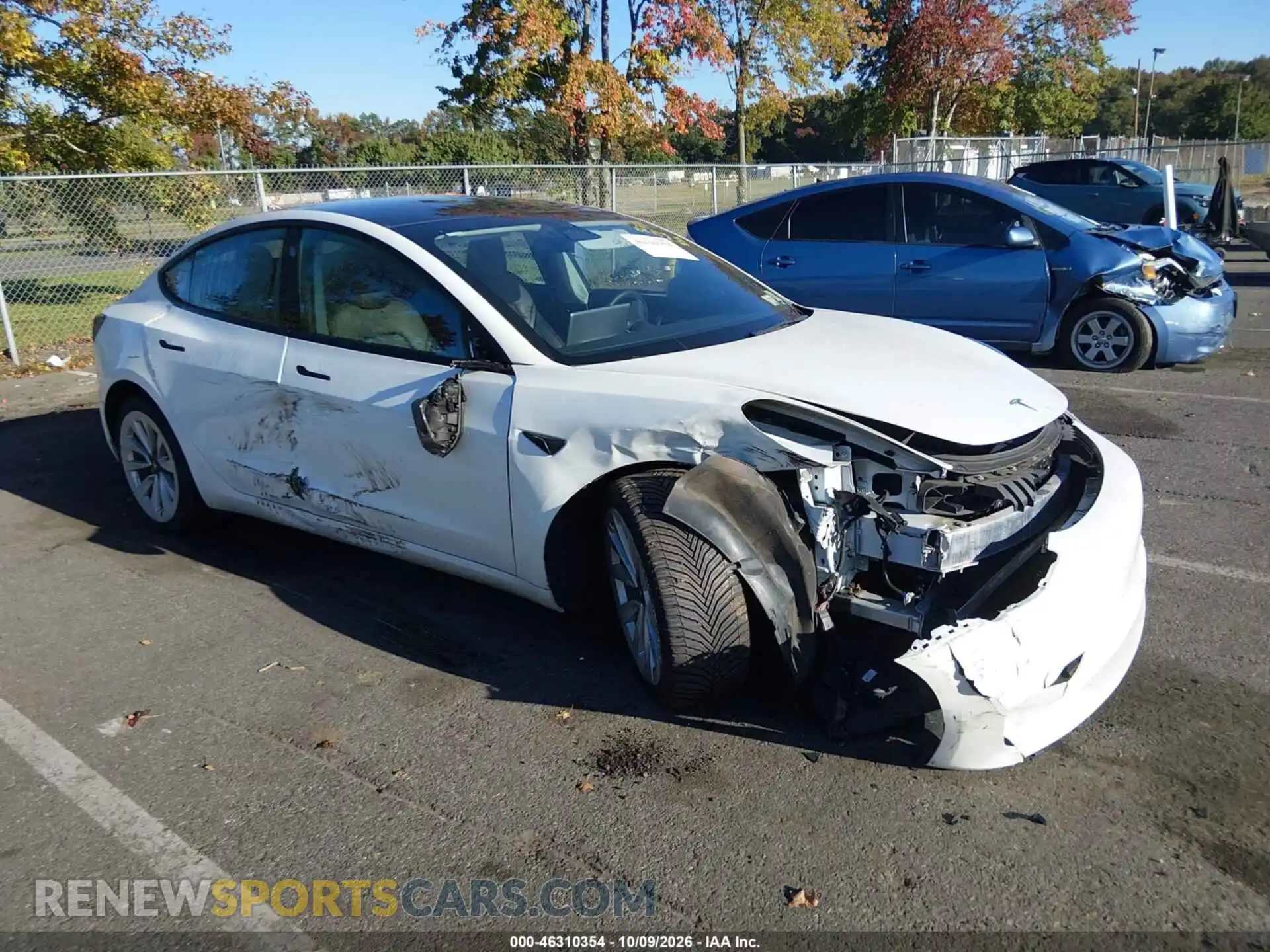 1 Photograph of a damaged car 5YJ3E1EB0PF390088 TESLA MODEL 3 2023