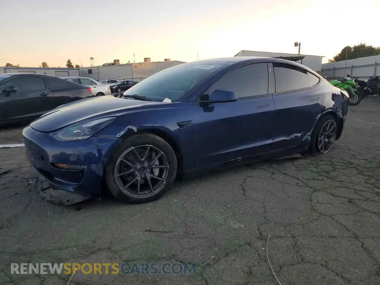1 Photograph of a damaged car 5YJ3E1EB0PF391516 TESLA MODEL 3 2023