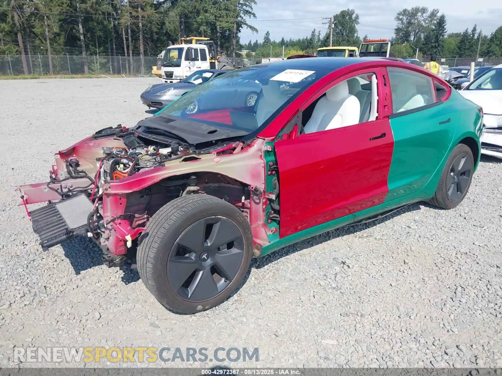 2 Photograph of a damaged car 5YJ3E1EB0PF462231 TESLA MODEL 3 2023