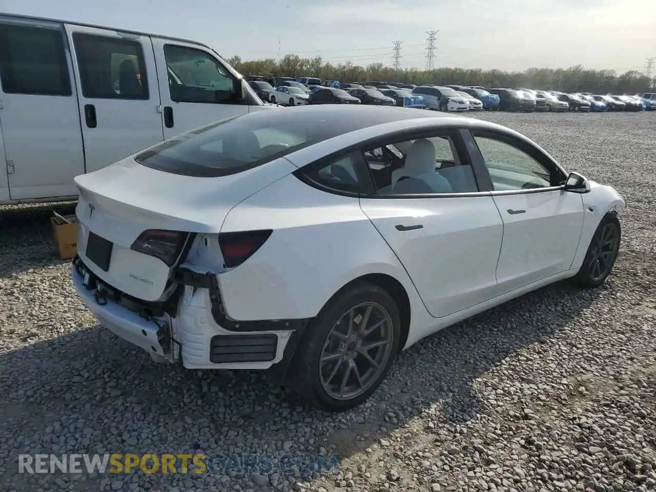 3 Photograph of a damaged car 5YJ3E1EB0PF593188 TESLA MODEL 3 2023