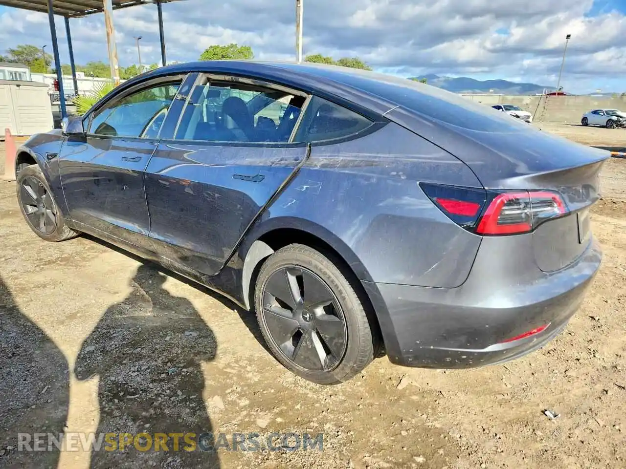 2 Photograph of a damaged car 5YJ3E1EB0PF593272 TESLA MODEL 3 2023