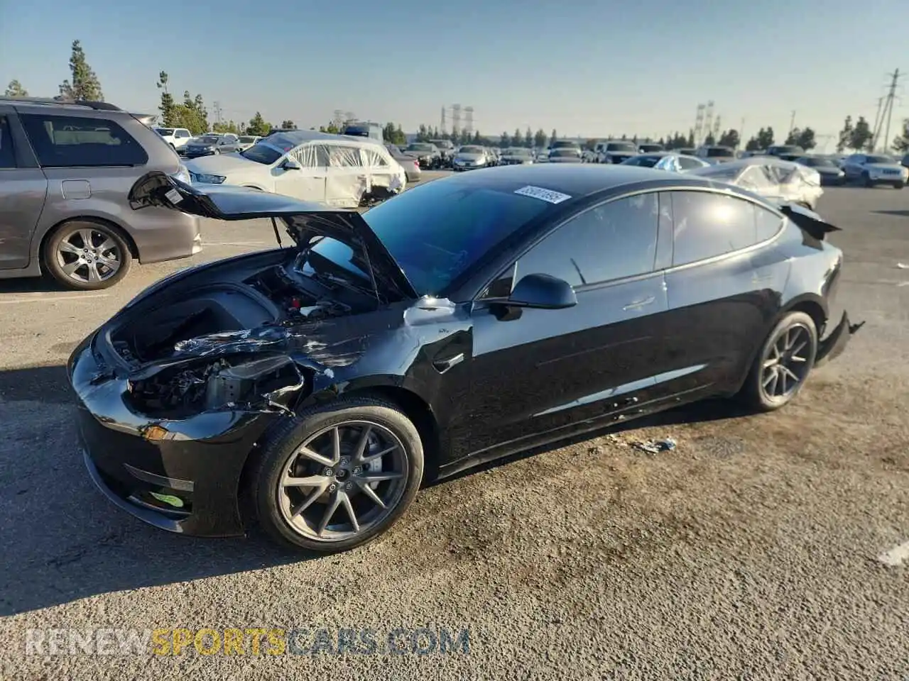 1 Photograph of a damaged car 5YJ3E1EB0PF608269 TESLA MODEL 3 2023