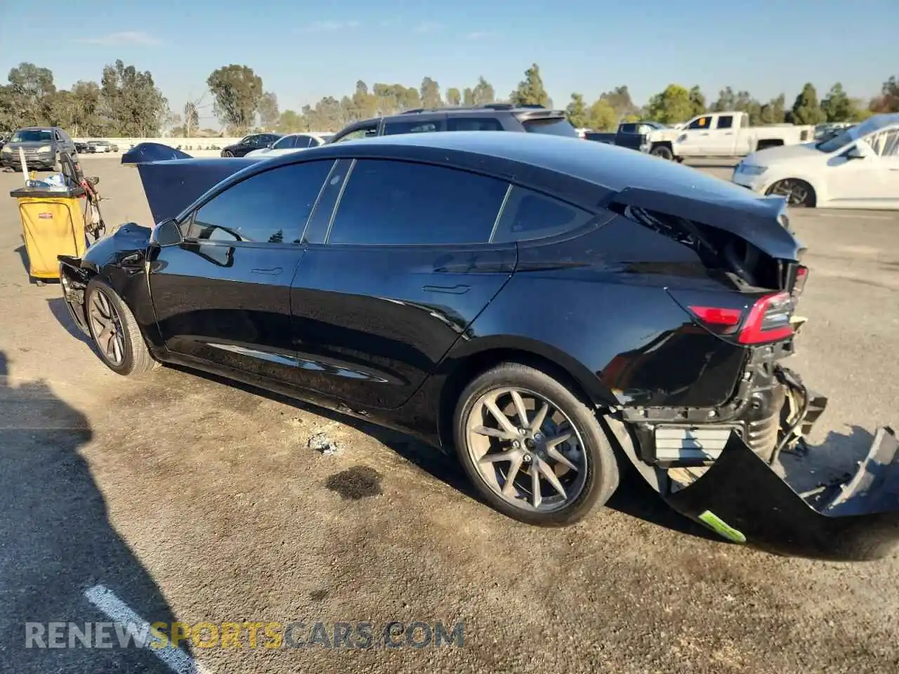2 Photograph of a damaged car 5YJ3E1EB0PF608269 TESLA MODEL 3 2023