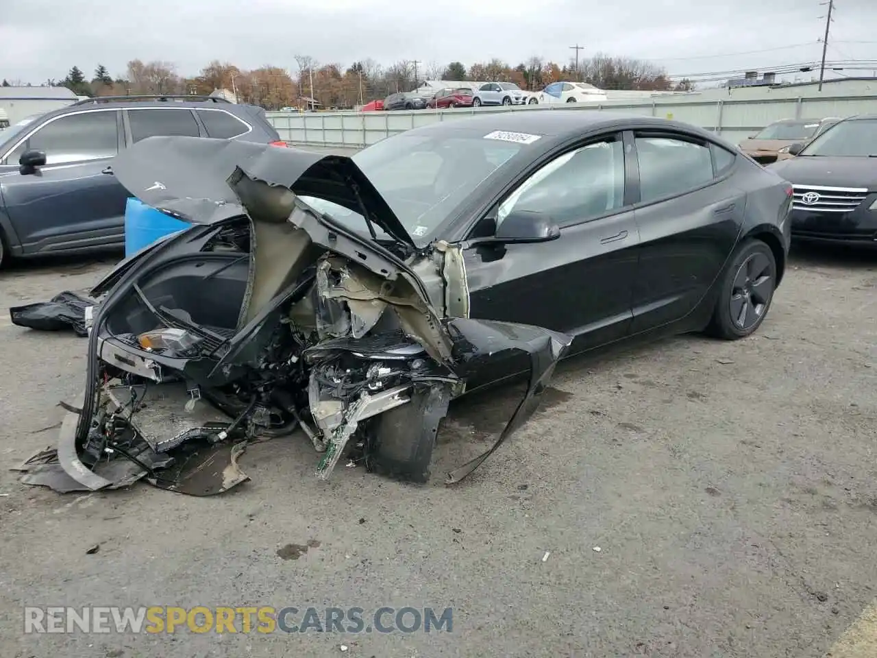 1 Photograph of a damaged car 5YJ3E1EB0PF608661 TESLA MODEL 3 2023