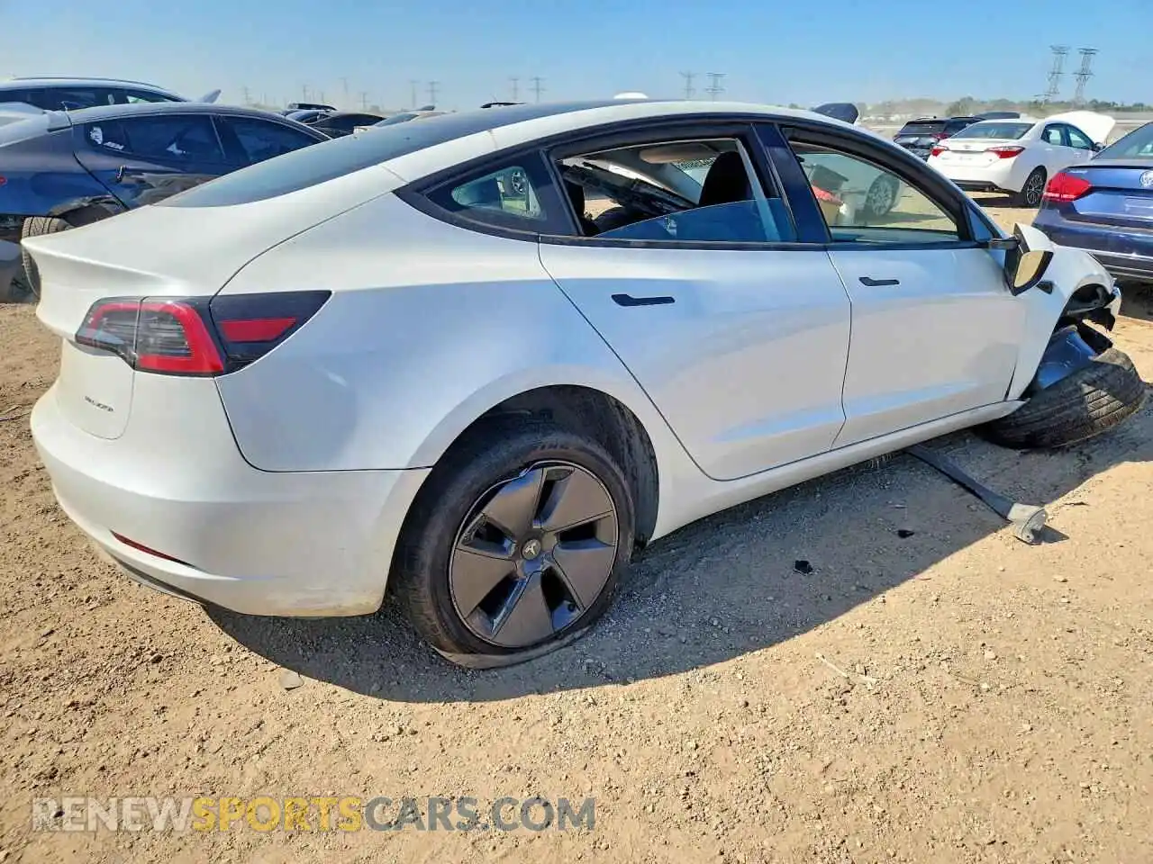 3 Photograph of a damaged car 5YJ3E1EB0PF611088 TESLA MODEL 3 2023