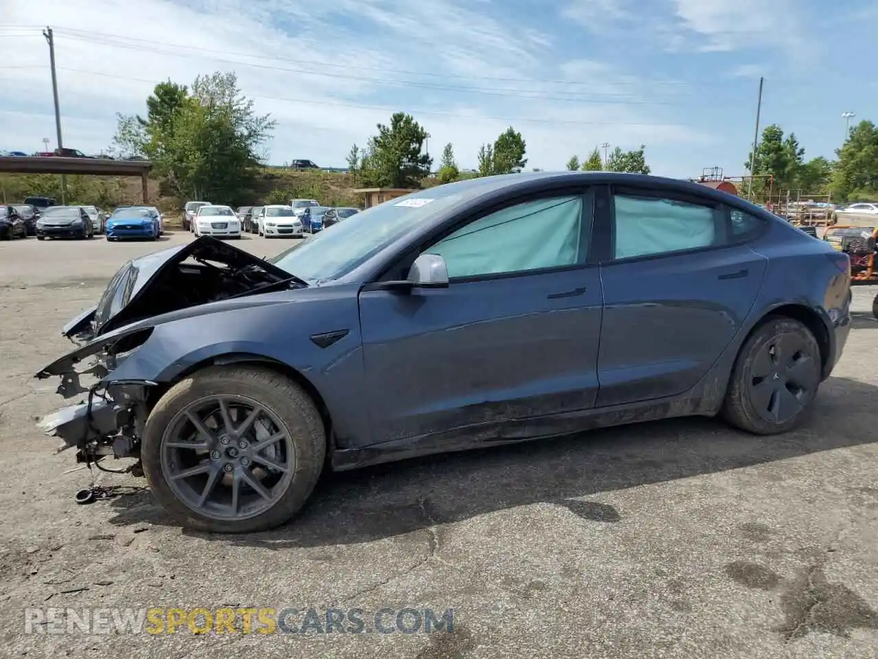 1 Photograph of a damaged car 5YJ3E1EB0PF631163 TESLA MODEL 3 2023