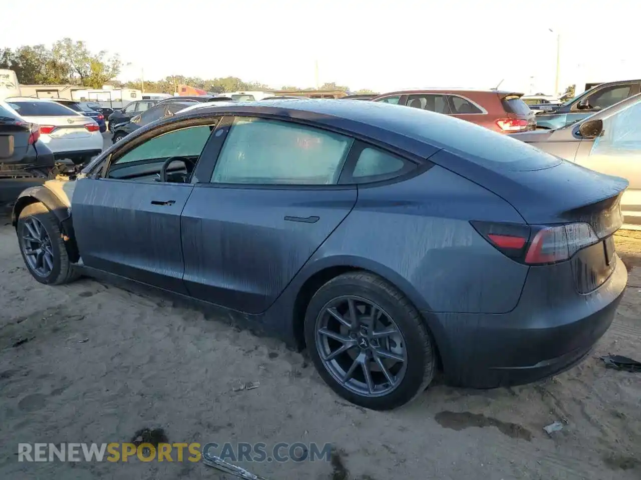 2 Photograph of a damaged car 5YJ3E1EB0PF632376 TESLA MODEL 3 2023