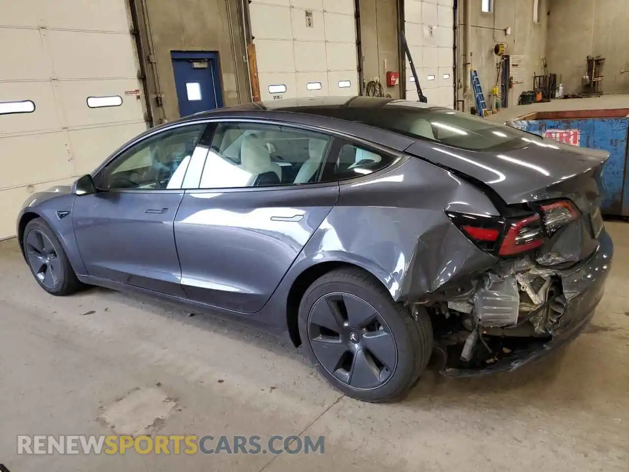 2 Photograph of a damaged car 5YJ3E1EB0PF632698 TESLA MODEL 3 2023