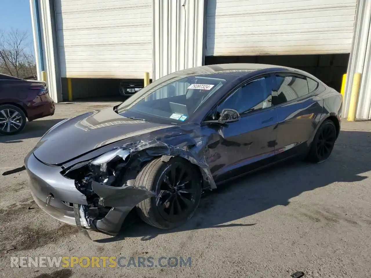 1 Photograph of a damaged car 5YJ3E1EB0PF634354 TESLA MODEL 3 2023