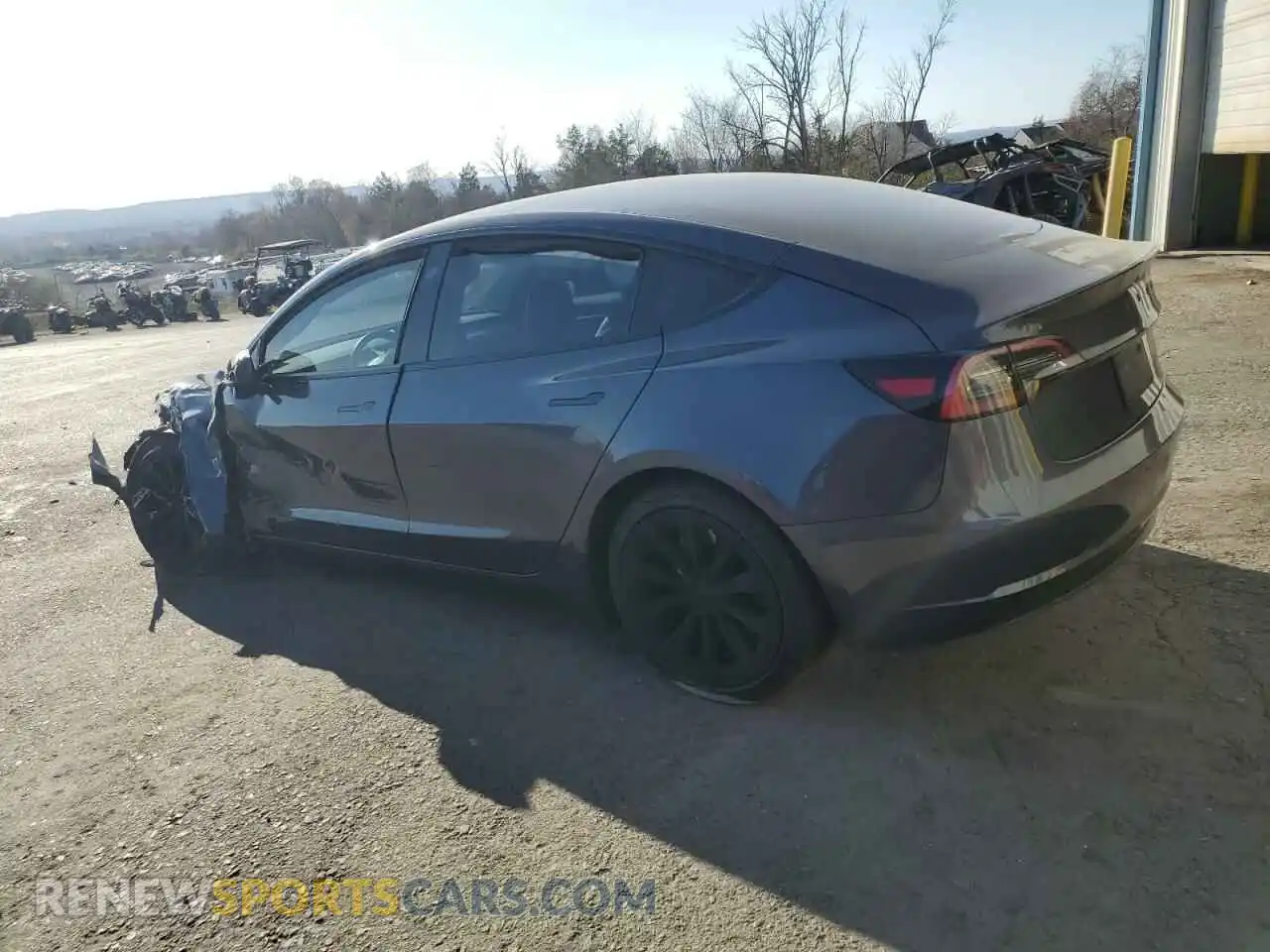 2 Photograph of a damaged car 5YJ3E1EB0PF634354 TESLA MODEL 3 2023