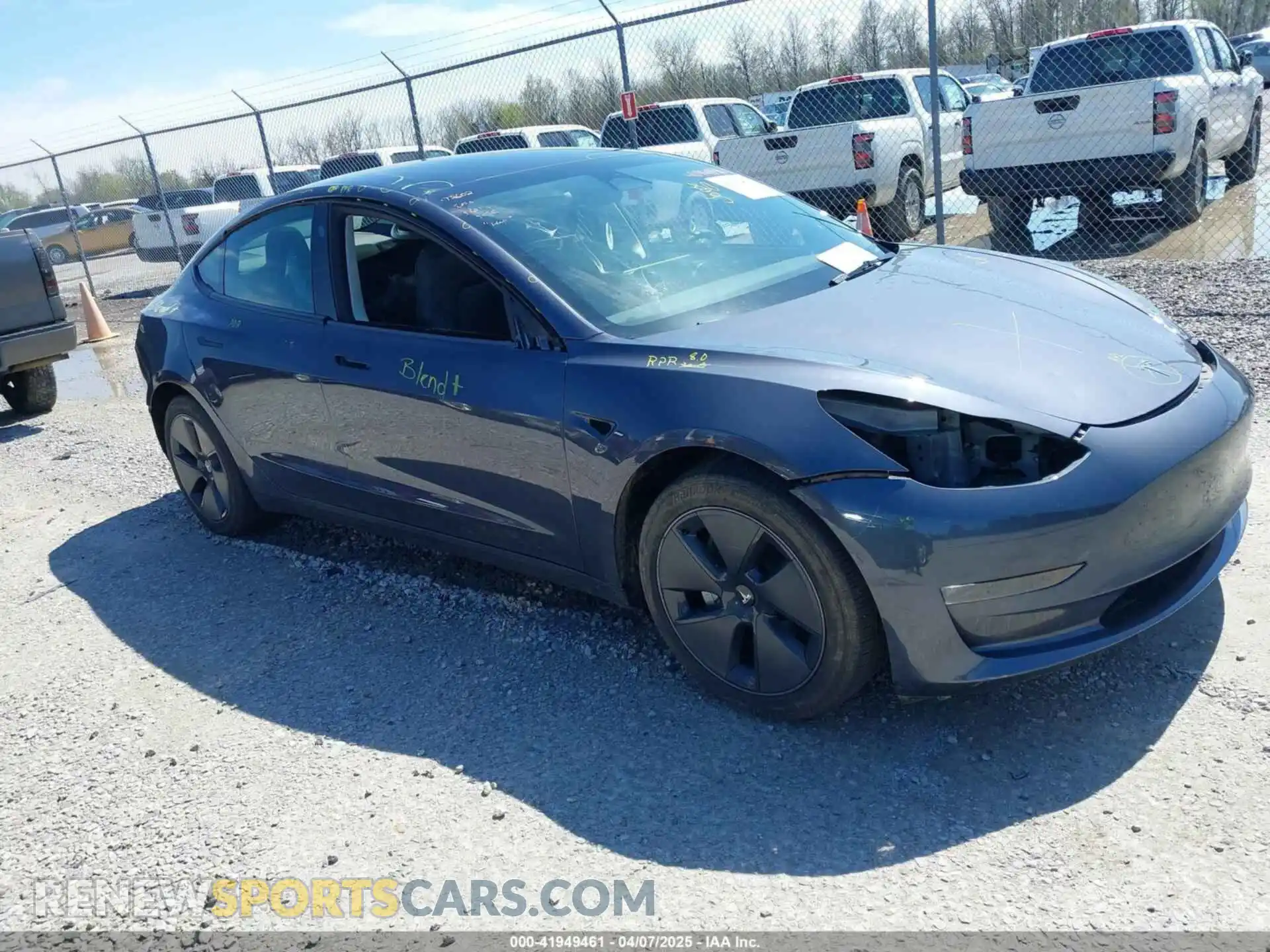1 Photograph of a damaged car 5YJ3E1EB0PF662235 TESLA MODEL 3 2023