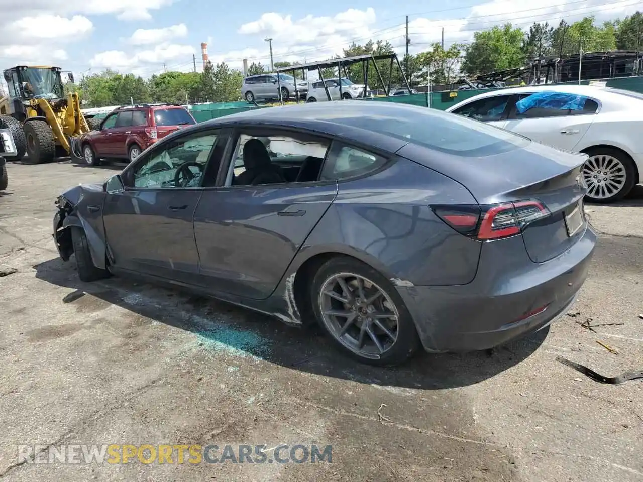 2 Photograph of a damaged car 5YJ3E1EB0PF669654 TESLA MODEL 3 2023