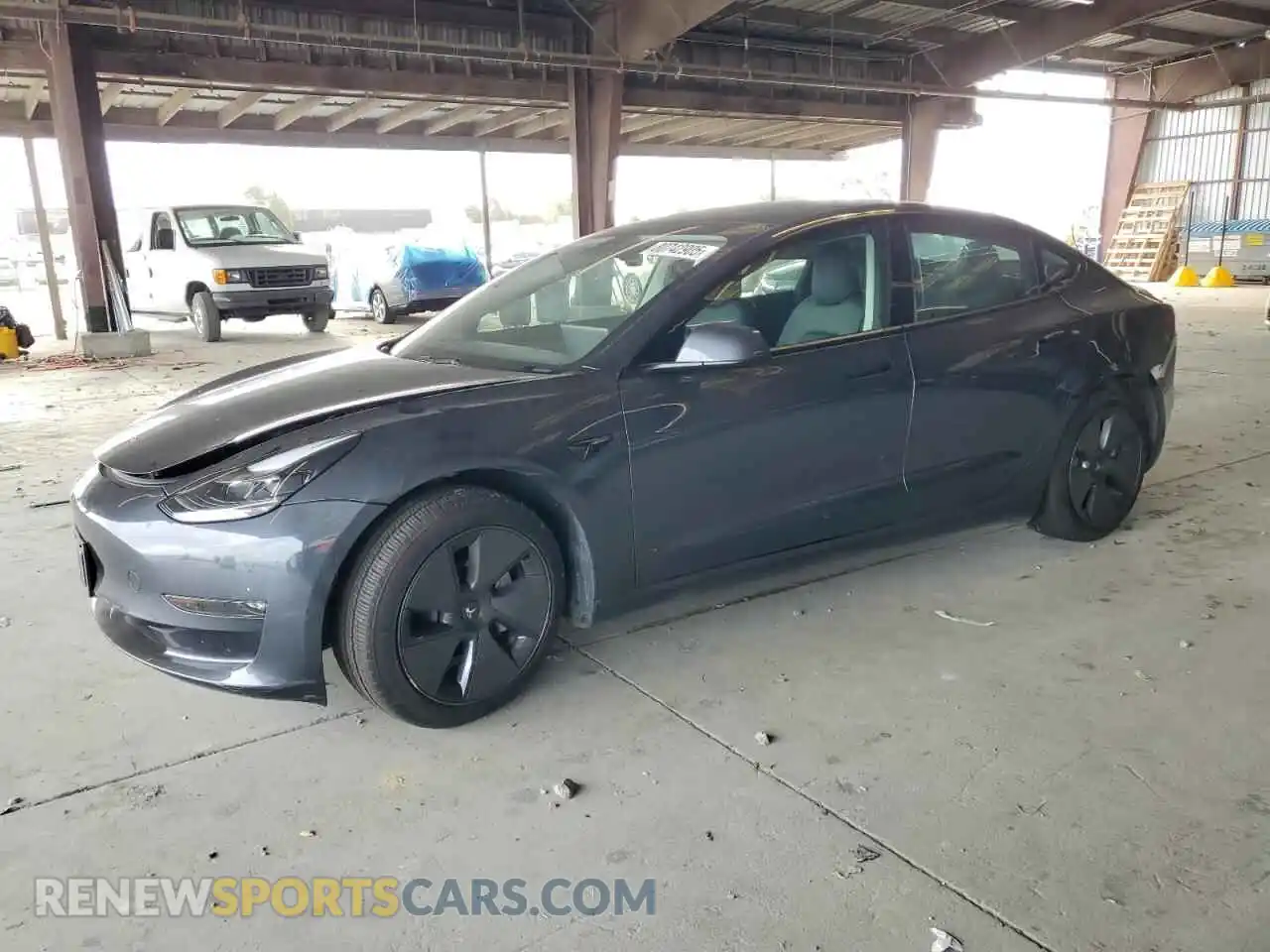 1 Photograph of a damaged car 5YJ3E1EB1PF386714 TESLA MODEL 3 2023
