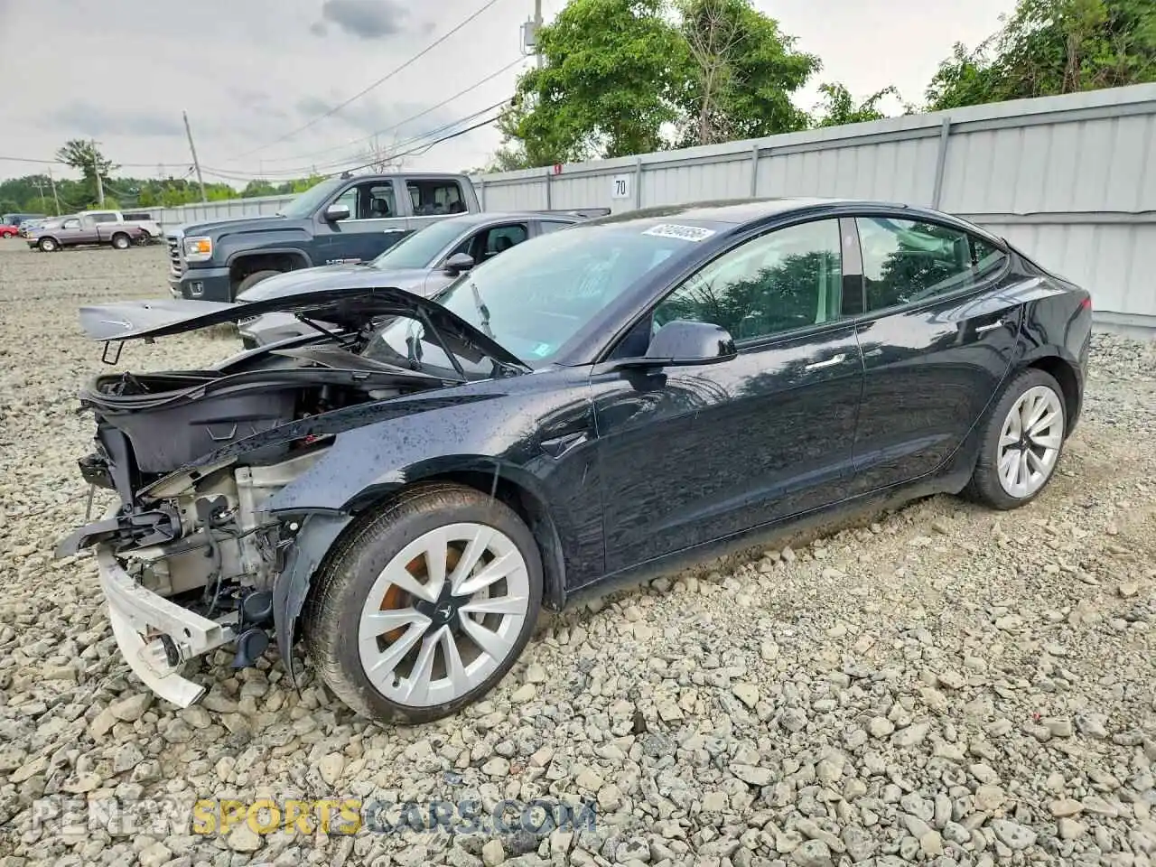1 Photograph of a damaged car 5YJ3E1EB1PF389922 TESLA MODEL 3 2023