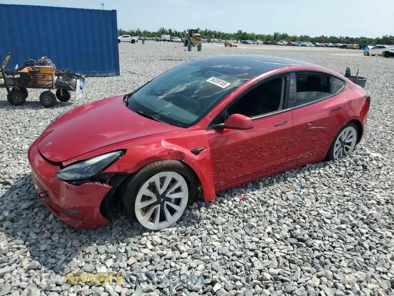 1 Photograph of a damaged car 5YJ3E1EB1PF391220 TESLA MODEL 3 2023