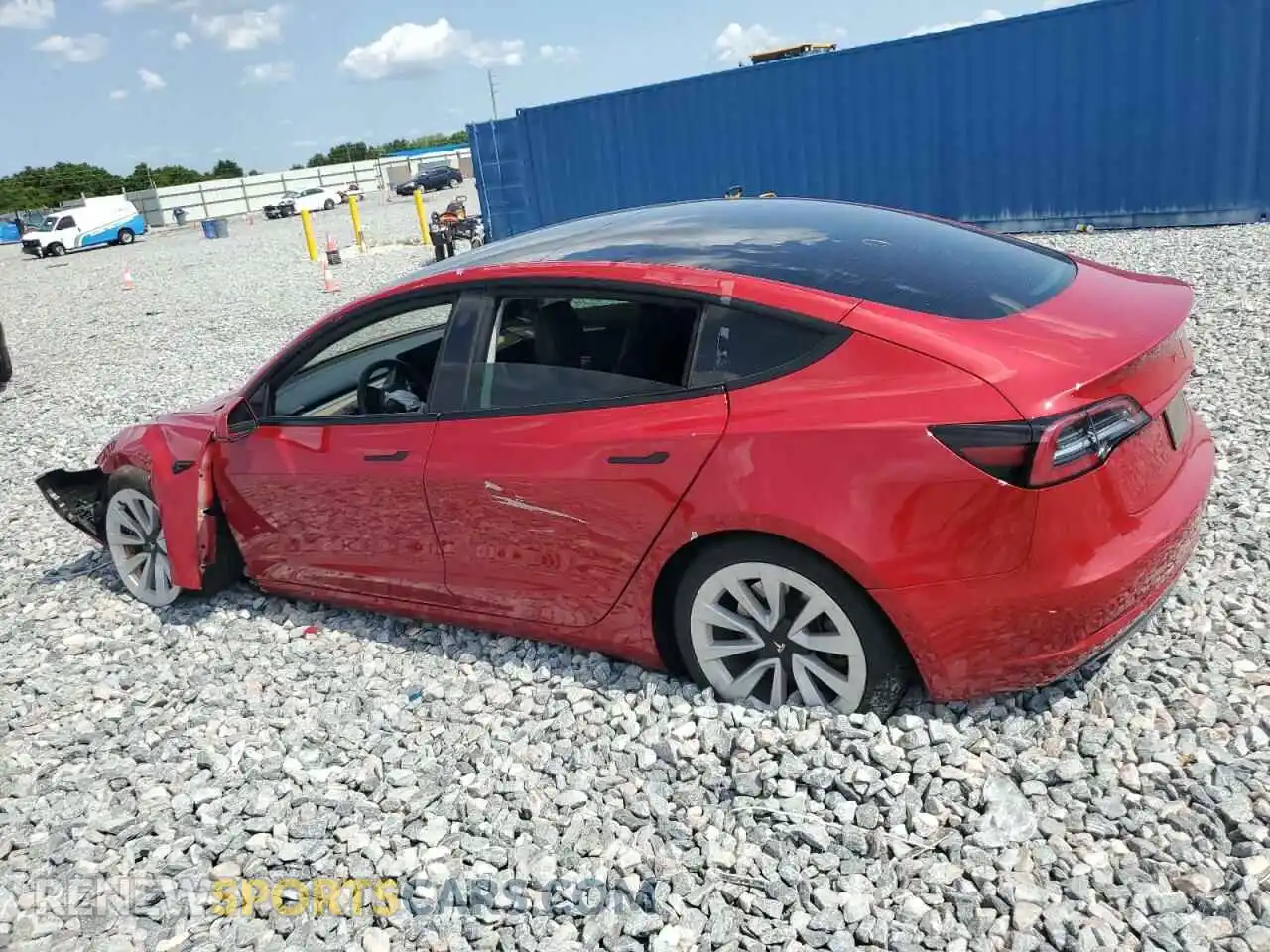 2 Photograph of a damaged car 5YJ3E1EB1PF391220 TESLA MODEL 3 2023